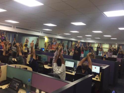 Corporate Yoga at Just Dial 3